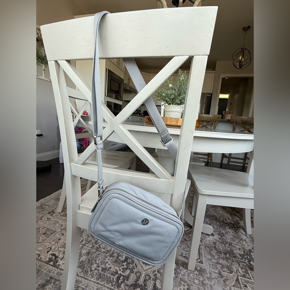 Lululemon Light Gray Crossbody Bag